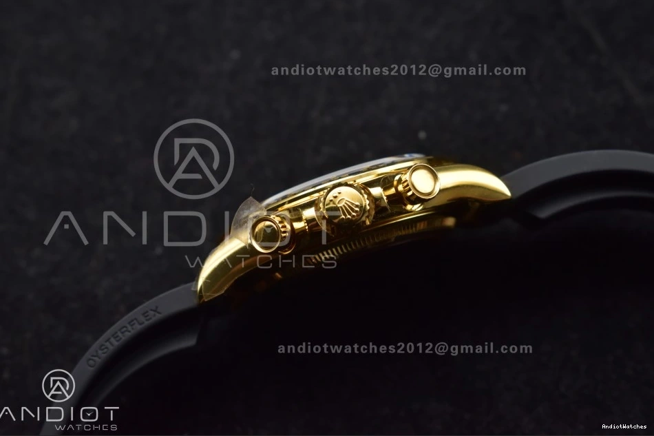 Dial V6 Sophisticated YG on QF 1:1 Black 126518 807 Edition Daytona (Weighted) Best Strap SH4131 Oysterflex 0414